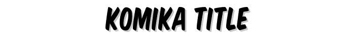 Komika Title font